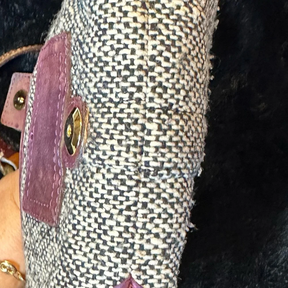 Coach Y2K Vintage Tweed Demi Hobo Flap - Picture 9 of 13